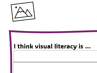 Visual Literacy Brainstorm Poster