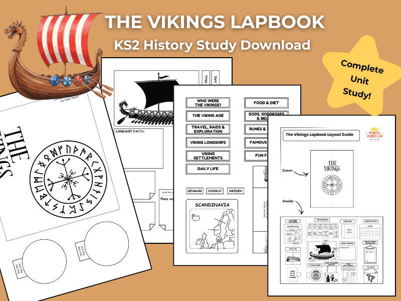 The Vikings KS2 History Activities | Lapbook