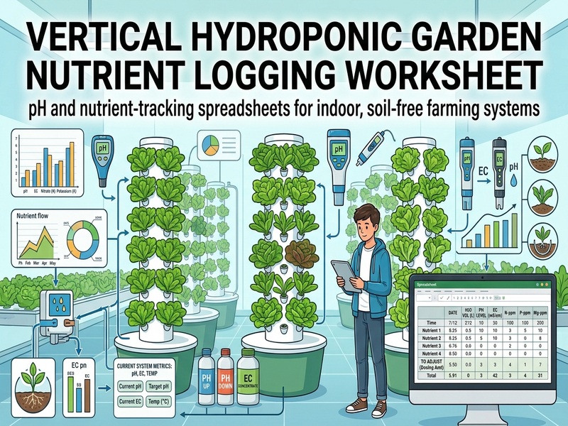 Vertical Hydroponic Garden Nutrient Logging