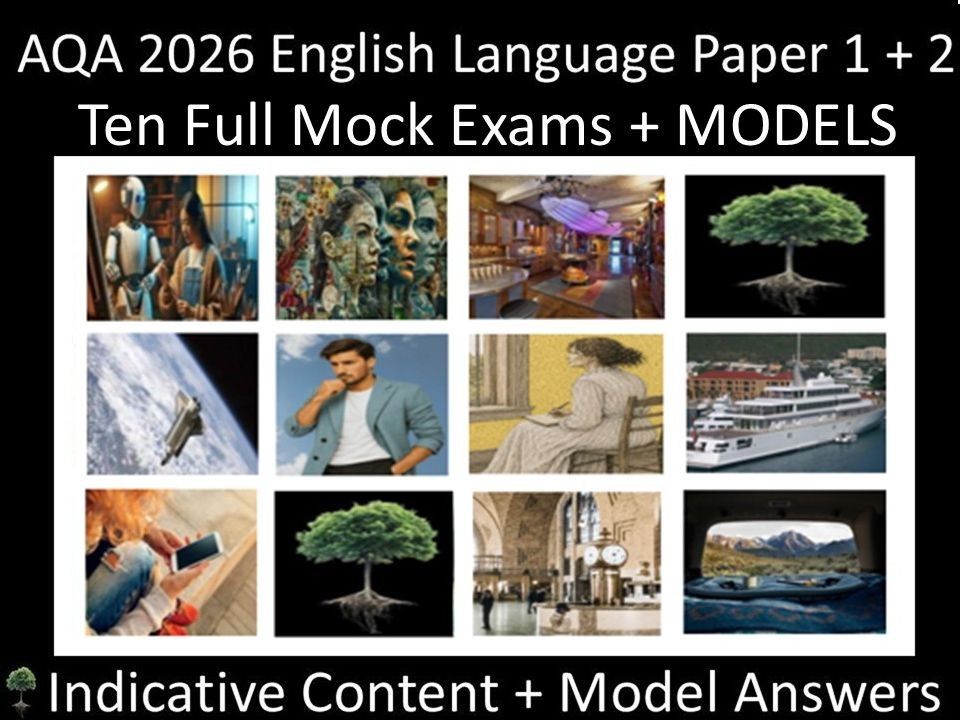 Ten AQA 2026 GCSE English Language Paper 1 & 2 Mocks | MODELS