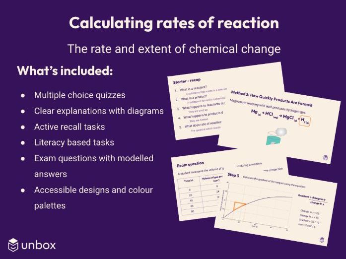 AQA GCSE 5.6.1.1 Calculating rates of reaction