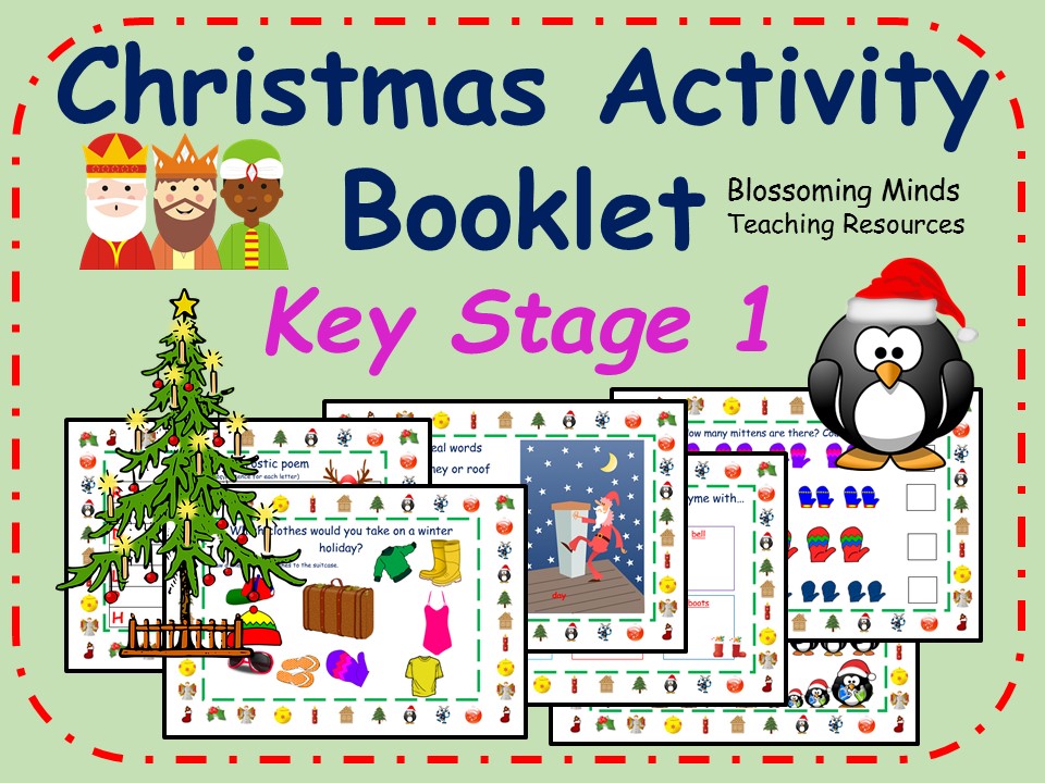 KS1 Christmas Activity Pack 30 Pages By Blossomingminds Teaching