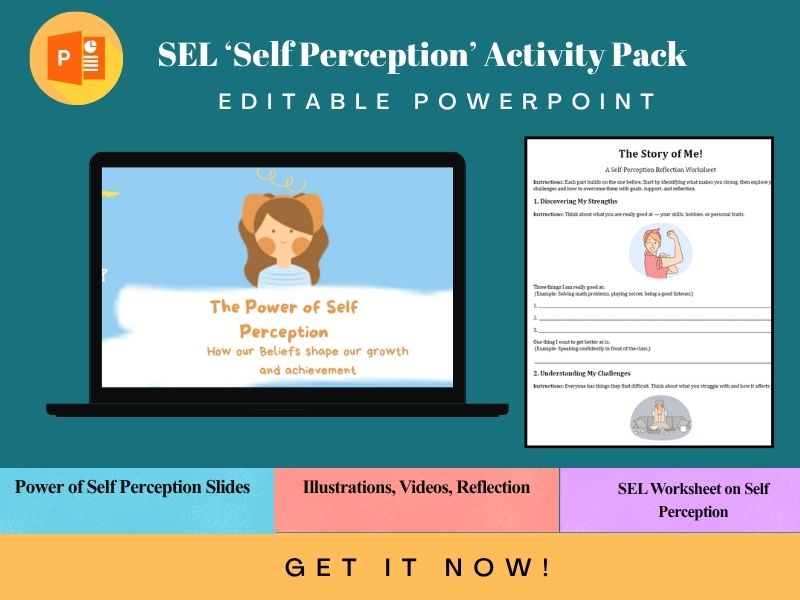Growth Mindset - Social Emotional Learning Worksheet | All About Me SEL Activity