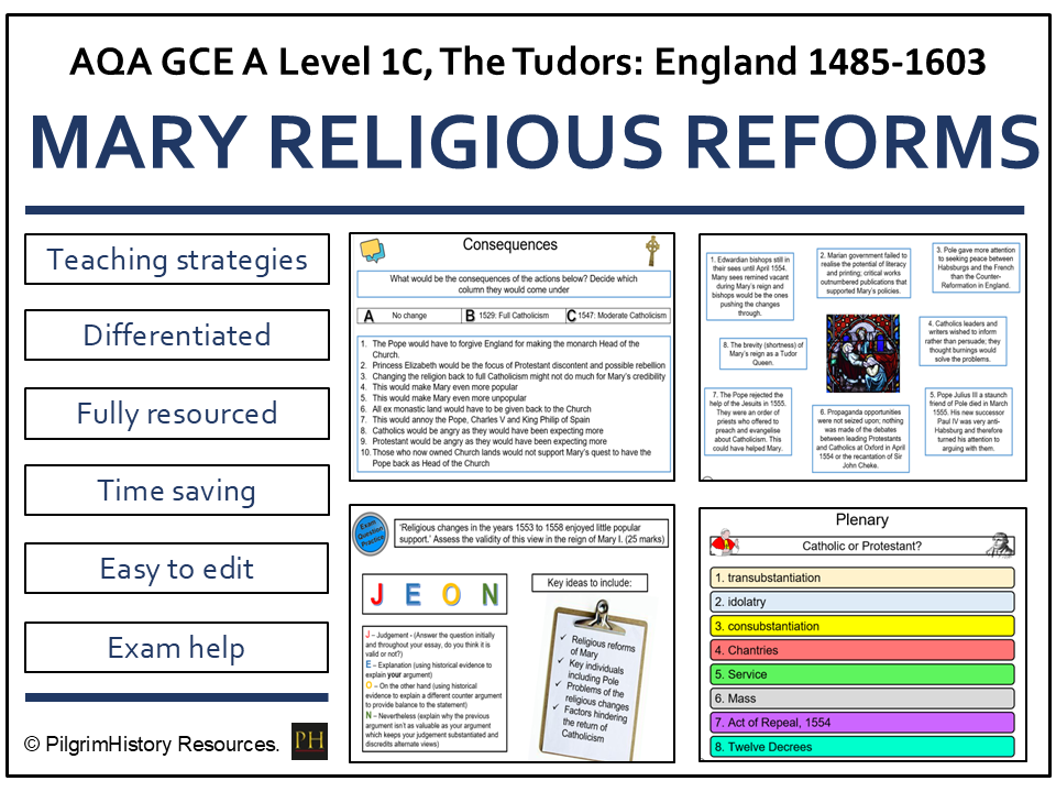 Mary I and the Counter-Reformation: Restoring Catholic England | AQA A Level History