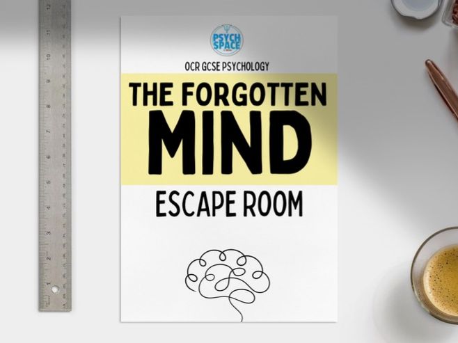 Psychology Escape Room Revision Activity - Paper 1 OCR GCSE Psychology