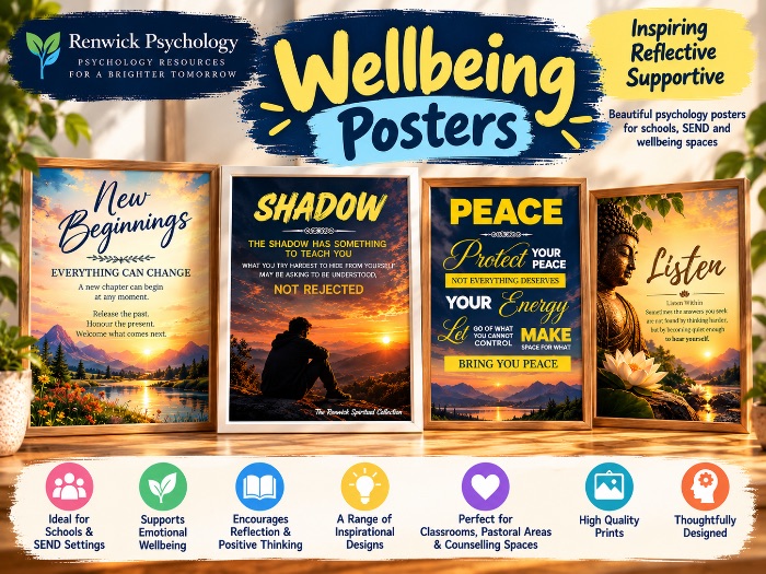Renwick Psychology Wellbeing Posters – Visual Resources for Schools and SEND