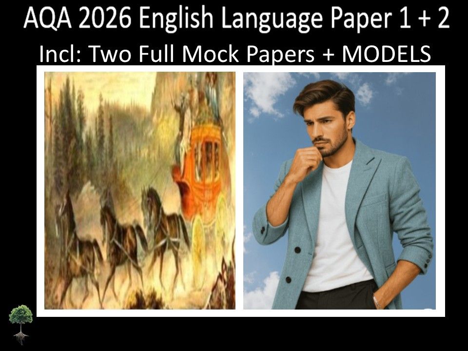 Two AQA GCSE English Language Paper 1 + 2 Mocks | Models