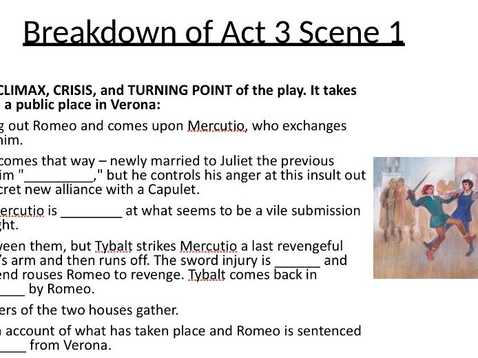Romeo and Juliet Act 3 Scene 1 Lesson | Tension, Conflict & Mercutio’s Death | GCSE English Literatu