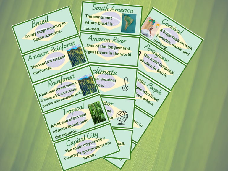 Brazil Display Key Vocabulary