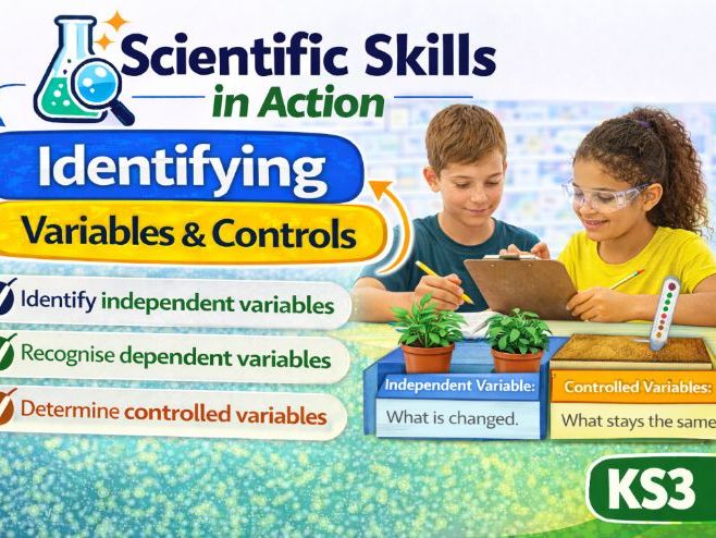 Identifying Variables & Controls (KS3 Science Skills): Investigate Like a Scientist
