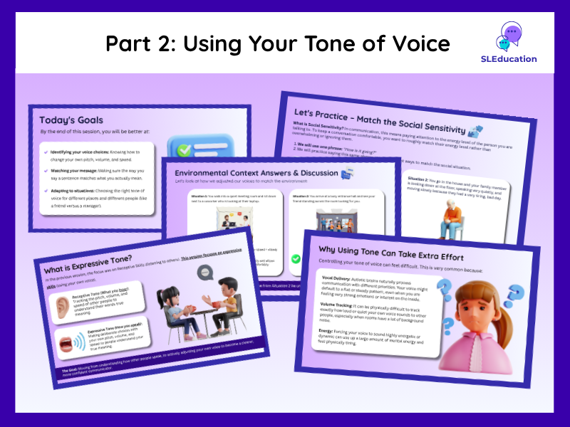 Part 2: Using Your Tone of Voice | Social Skills for ASD | Expressive Communion
