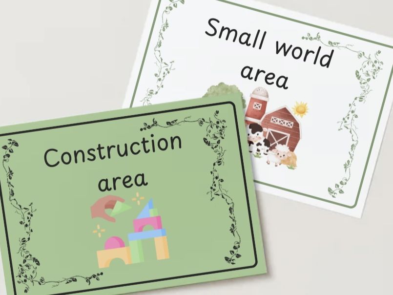 Inside area of learning signs
