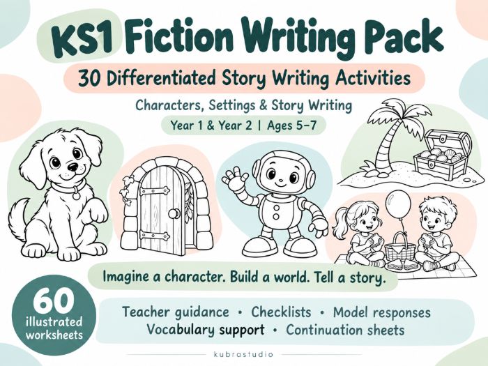 KS1 Fiction Writing Pack | Year 1 & 2