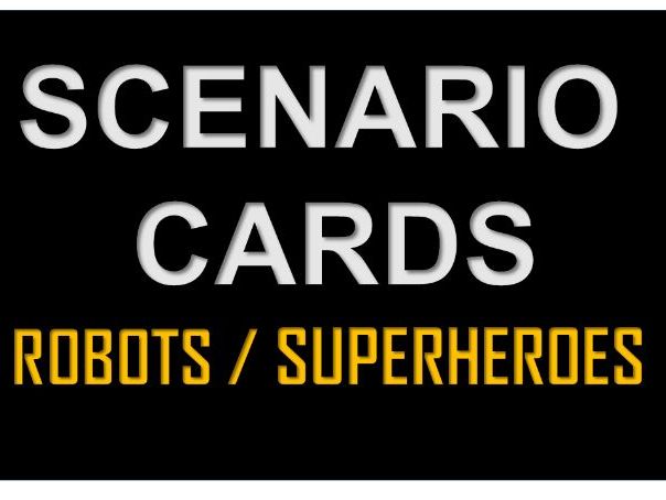 Creative scenario cards for gen ALPHA / robots