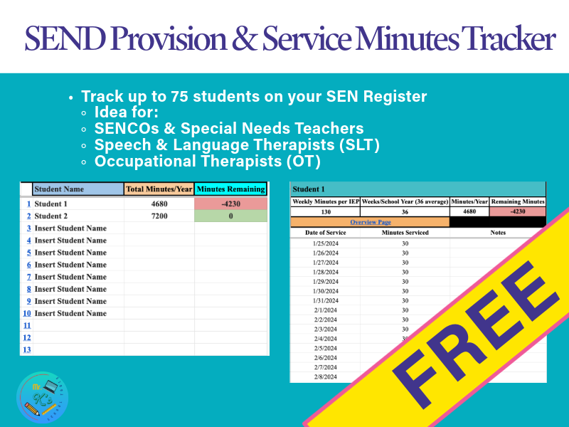 SEND Provision & Service Minutes Tracker