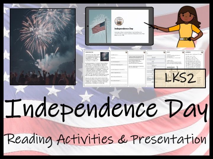 Independence Day Reading Comprehension Activities | Year 3 or Year 4