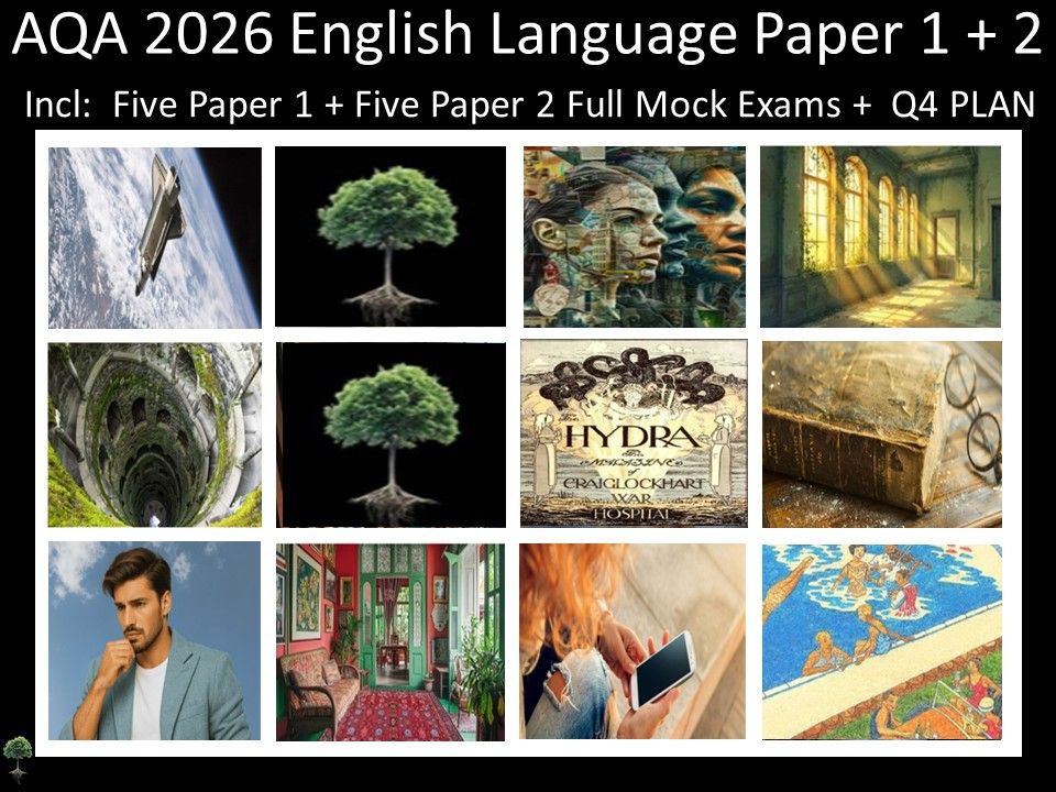 Ten AQA 2026 English Language Paper 1 + 2 Mocks | Q4 Plan