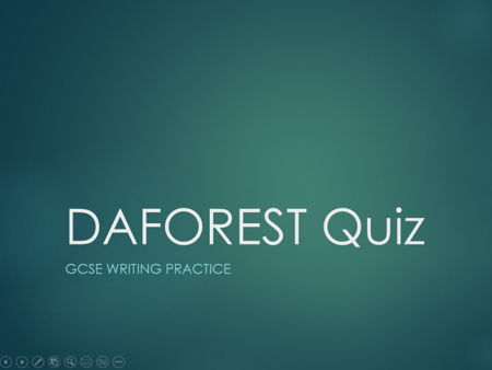GCSE Persuasive Writing – DAFOREST Techniques Quiz & Full Lesson Pack (Identify, Explain & Apply All