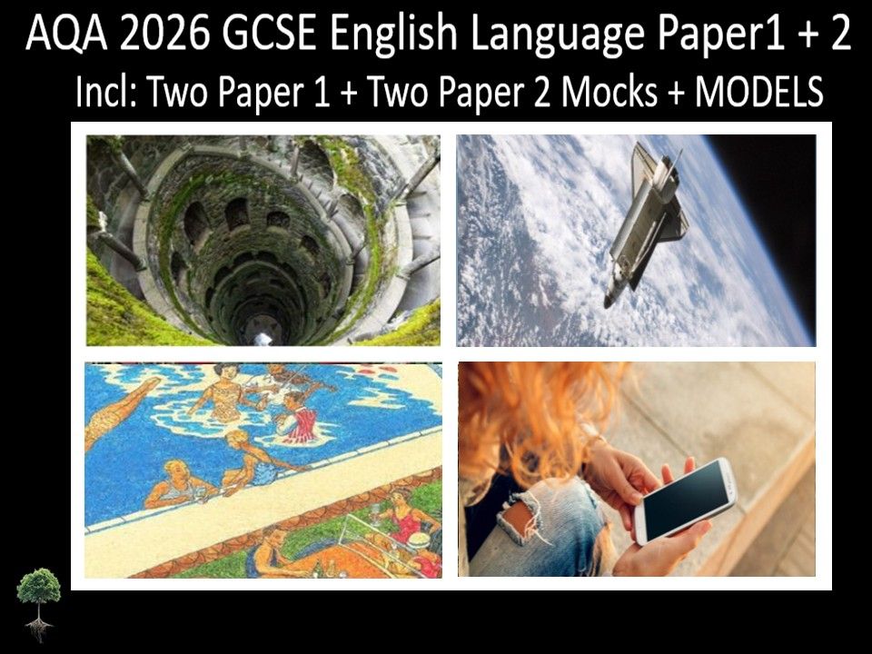 Four AQA 2026 GCSE English Language Paper 1 + 2 Mocks | Models