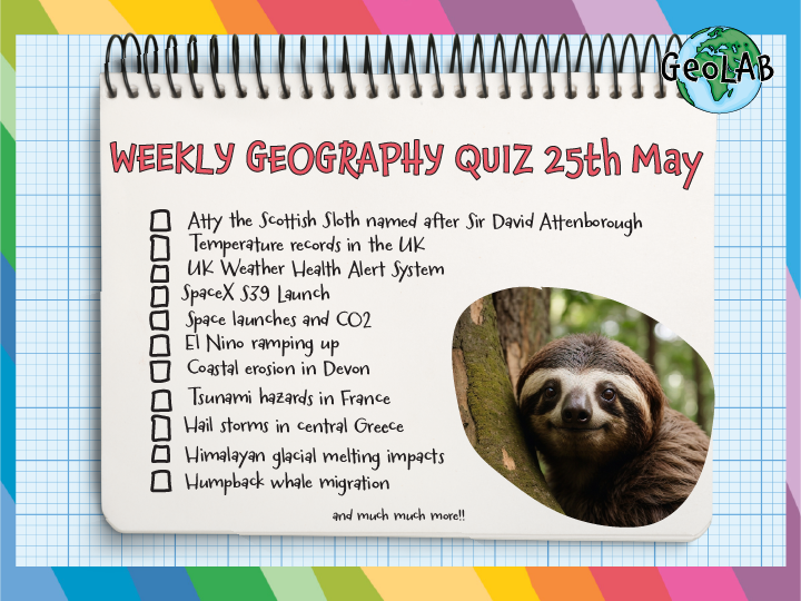 Weekly Geography New Quiz 25th May 2026