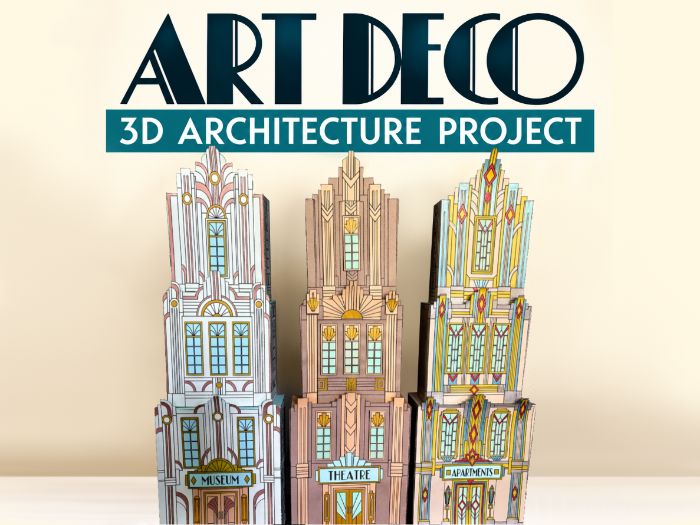 Art Deco 3D Architecture Project – Build a Paper Skyscraper