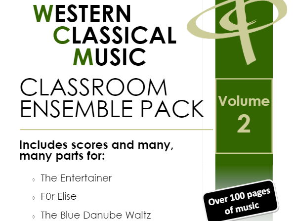 VOLUME 2: Classroom Ensemble Pack (4 pieces) with backing tracks