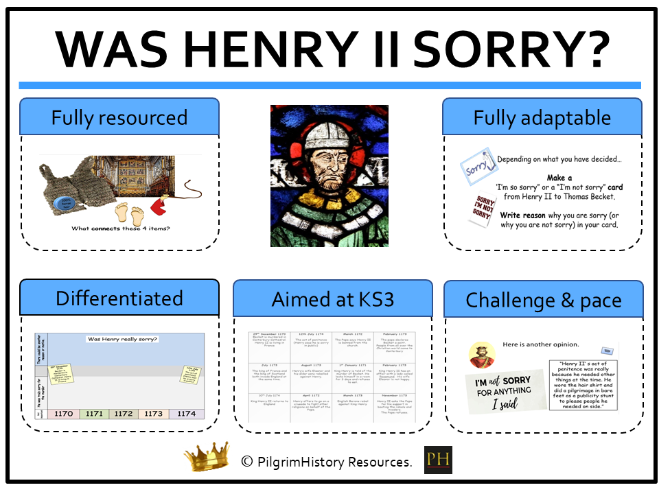 KS3 History: Thomas Becket Enquiry - Was King Henry II Really Sorry?