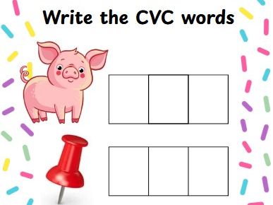 Write the CVC words