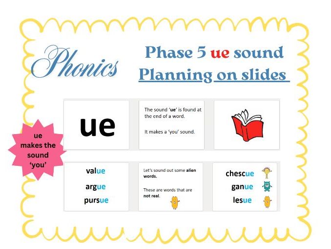 Year 1 Phonics- ue like 'you' lesson