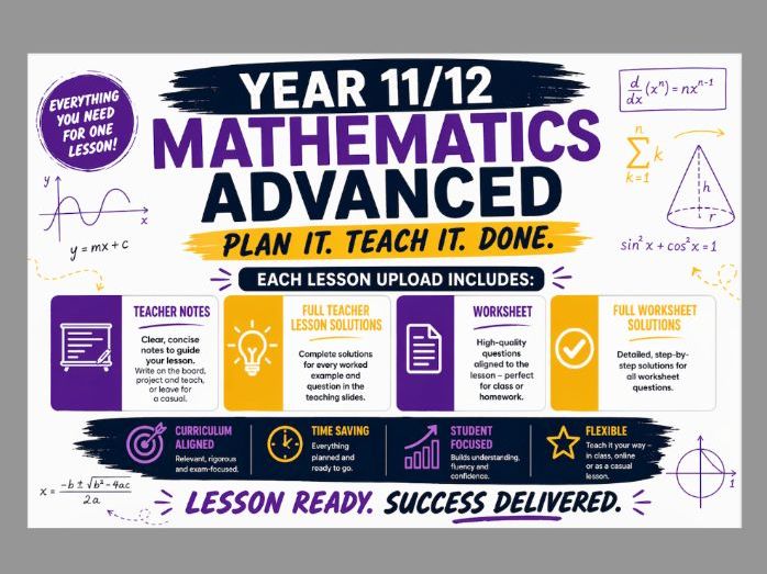 Full Lesson | Complete the Square & Quadratic Formula | Year 10, 11, 12 | NSW