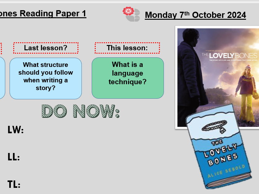 The Lovely Bones GCSE Language Walkthrough