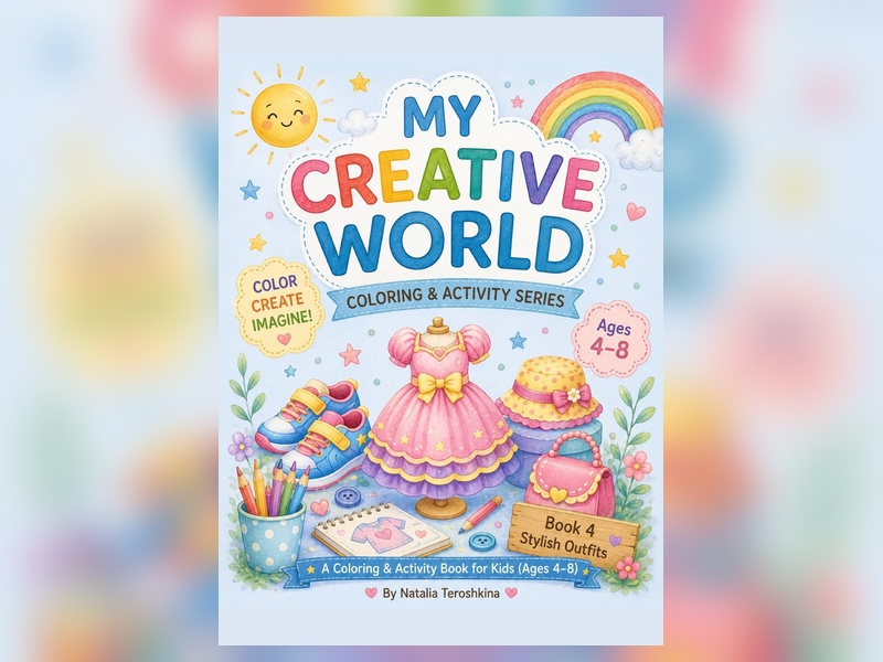 My Creative World: Stylish Outfits Activity Book