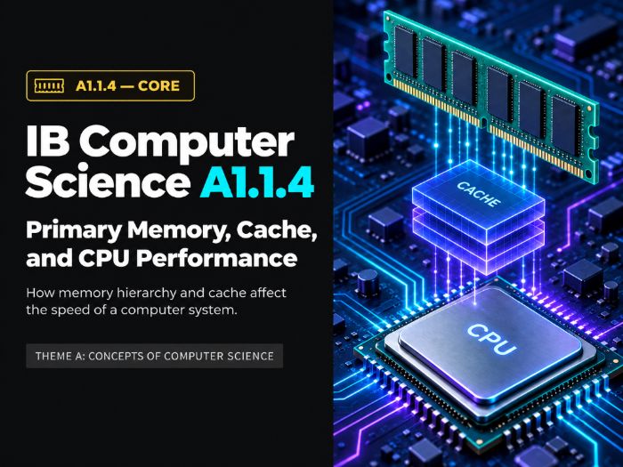IB Computer Science A1.1.4: Primary Memory, Cache, and CPU Performance