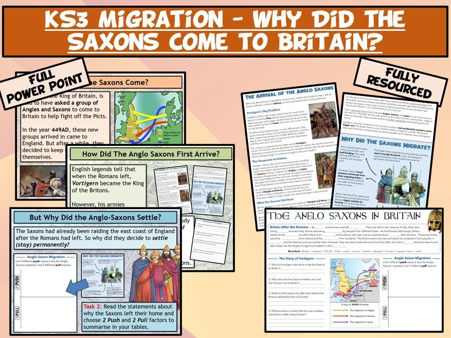 KS3 Migration L5 – Why Did the Saxons Migrate?
