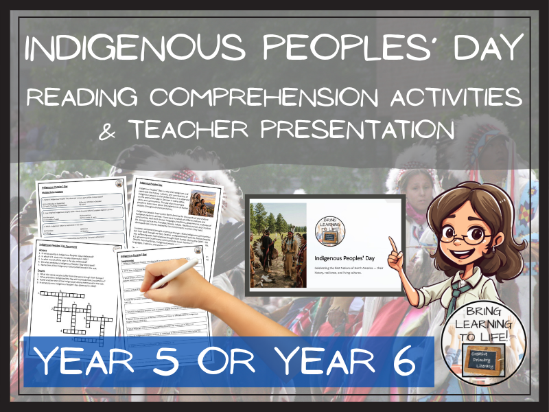 Indigenous Peoples’ Day Reading Comprehension Activities | Year 5 or Year 6
