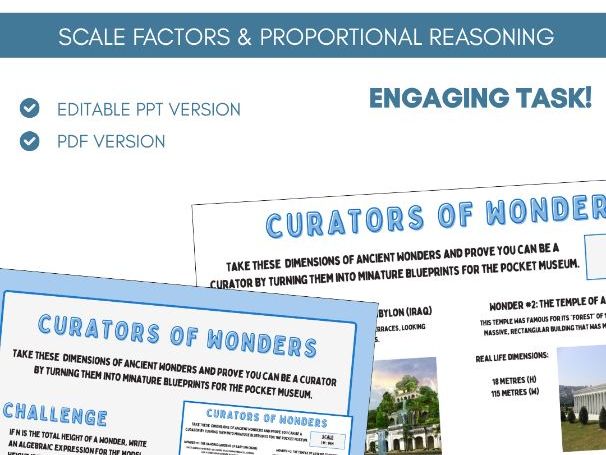 Scale Factors | Scaling | Proportional Reasoning | Task | Ratio & Proportion