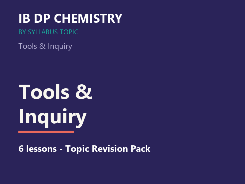 IB DP Chemistry — Tools, Inquiry & Admin: 6 Lessons (2025 Syllabus, SL+HL)