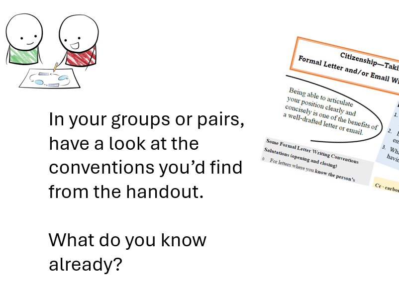 Civic Participation Pack - A Formal Letter