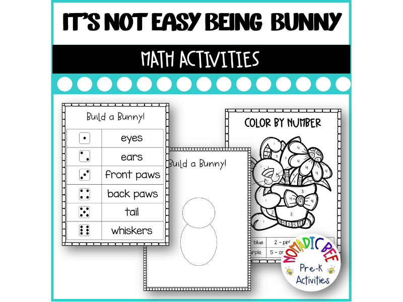 It's Not Easy Being a Bunny Math Activities