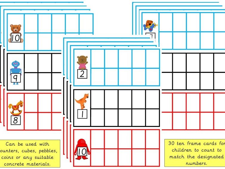 Toy Ten Frames Teaching Resources