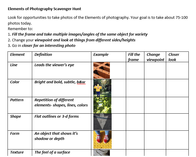 Elements of Photography Intro to Photography, Digital Photo, High