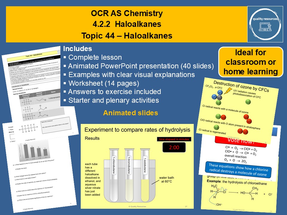 Haloalkanes OCR AS Chemistry