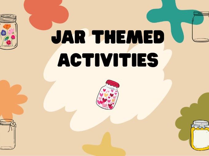 Jar Shaped Writing Template