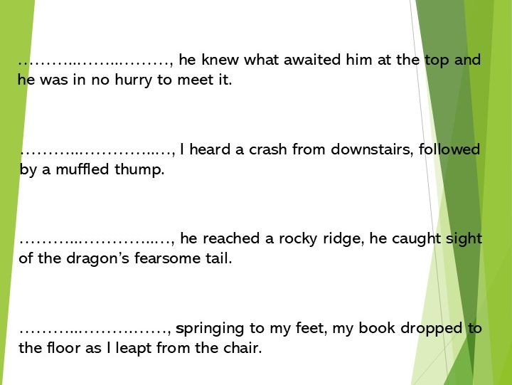 Adverbs as Sentence Openers Higher 2 pages