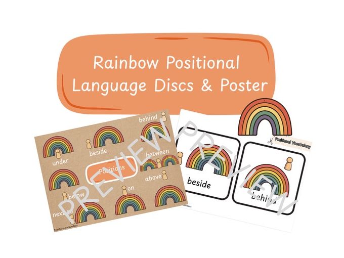 Rainbow Positional Language Discs & Poster