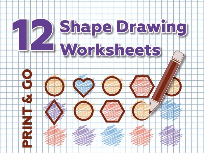 Shape Drawing Worksheets | Visual Matching