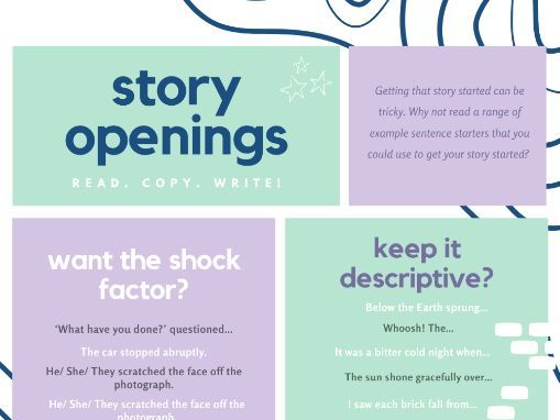 Story Openings (Sentence Starters)