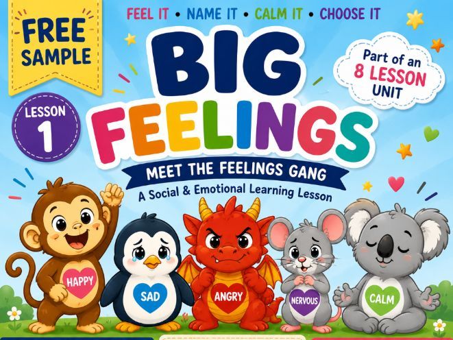 BIG FEELINGS – Lesson 1: Meet the Feelings Gang KS1