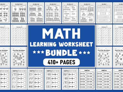 400+ Math Learning Worksheet Bundle