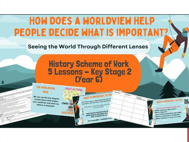 RE Scheme of work: *How does a worldview help people decide what is important? * PPT/Resources